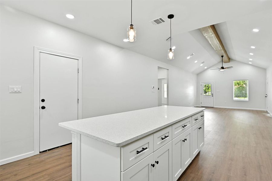 Furnished interior view inside a new home in , Texas City (Image 7). Furnished interior view inside a new home in , Texas City (Image 7).