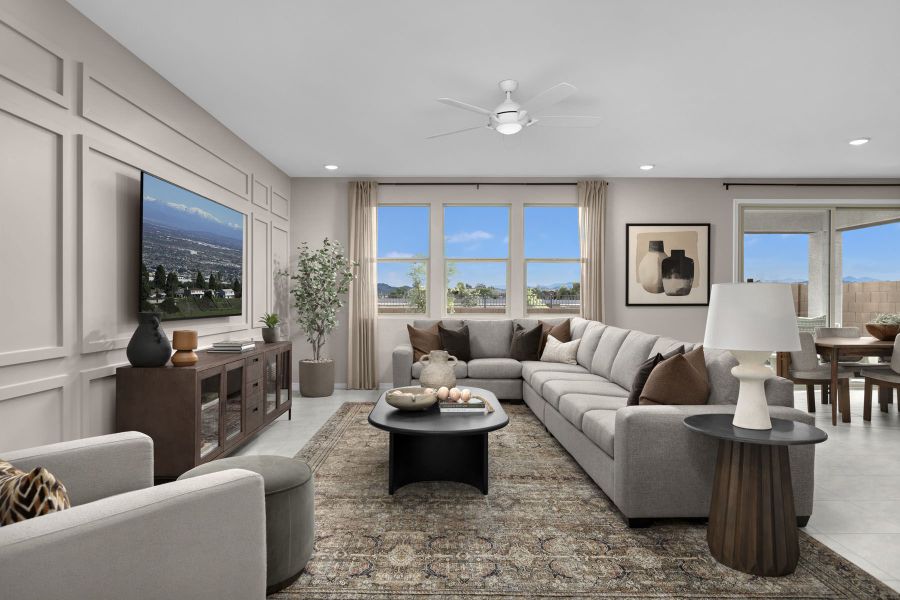 Representative furnished interior of a home built from the Toffee by Mattamy Homes in Baker Farms, Phoenix (Image 11).