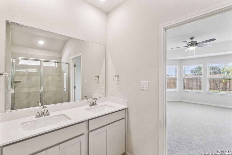 Furnished interior view inside a new home in Kallison Ranch, San Antonio (Image 5).