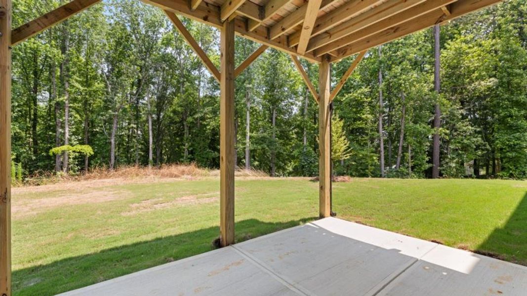Exterior details and patio area of a home in Thalley Creek Estates, Cumming (Image 18). Exterior details and patio area of a home in Thalley Creek Estates, Cumming (Image 18).