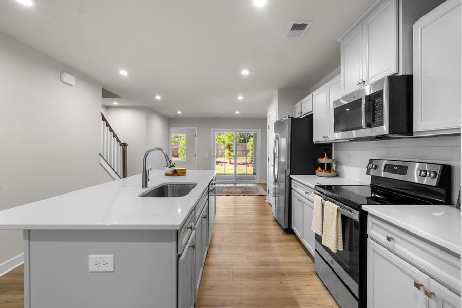 Furnished interior view inside a new home in , Santee (Image 6).
