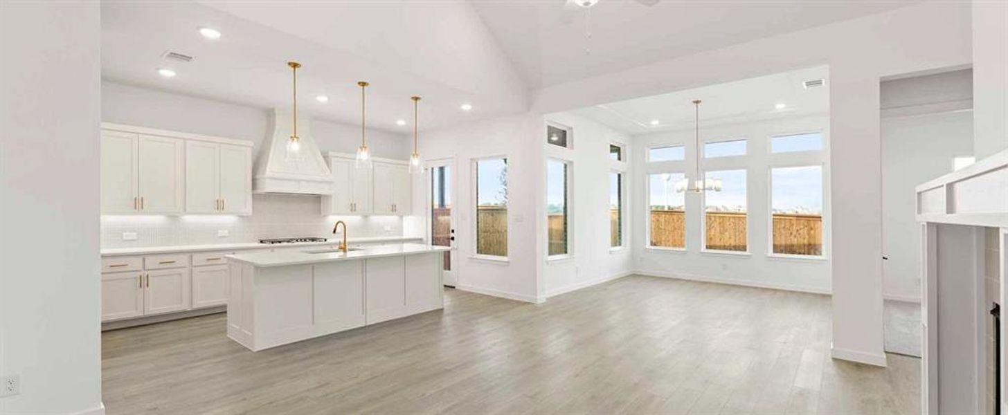 Open Kitchen-Living-Dining Room featuring the Serene Collection