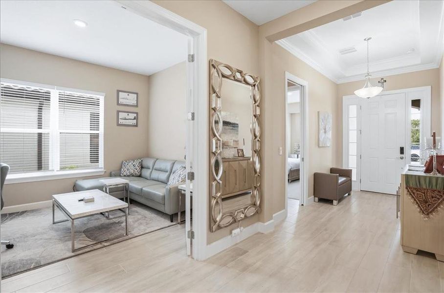 Furnished interior view inside a new home in Esplanade at Artisan Lakes, Palmetto (Image 5).