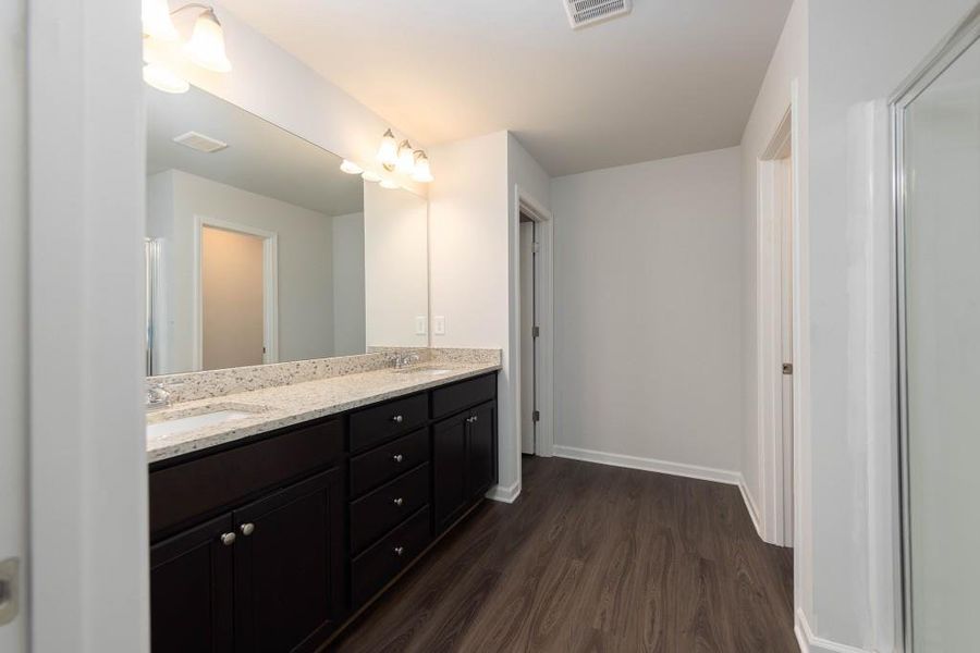 Furnished interior view inside a new home in , Suwanee (Image 9).