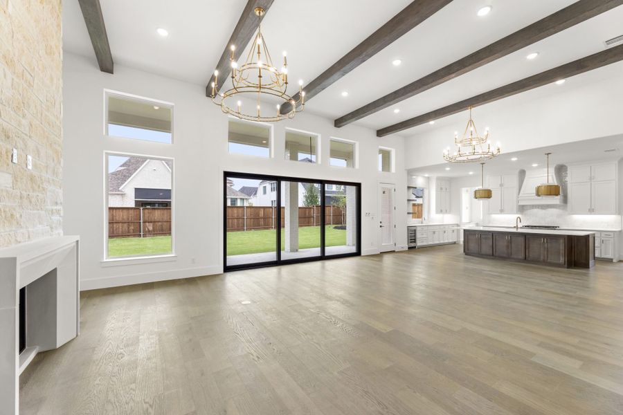 Representative unfurnished interior of a home built from the 7042 by Tradition Homes in Mustang Lakes, McKinney (Image 17).