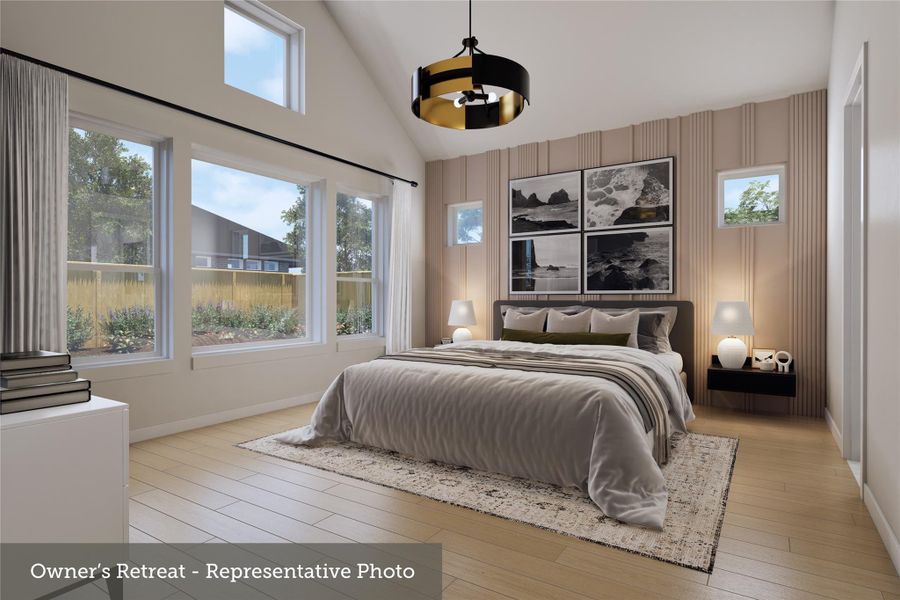 Furnished interior view inside a new home in The Woodlands Hills - Premier Collection, Willis (Image 14).