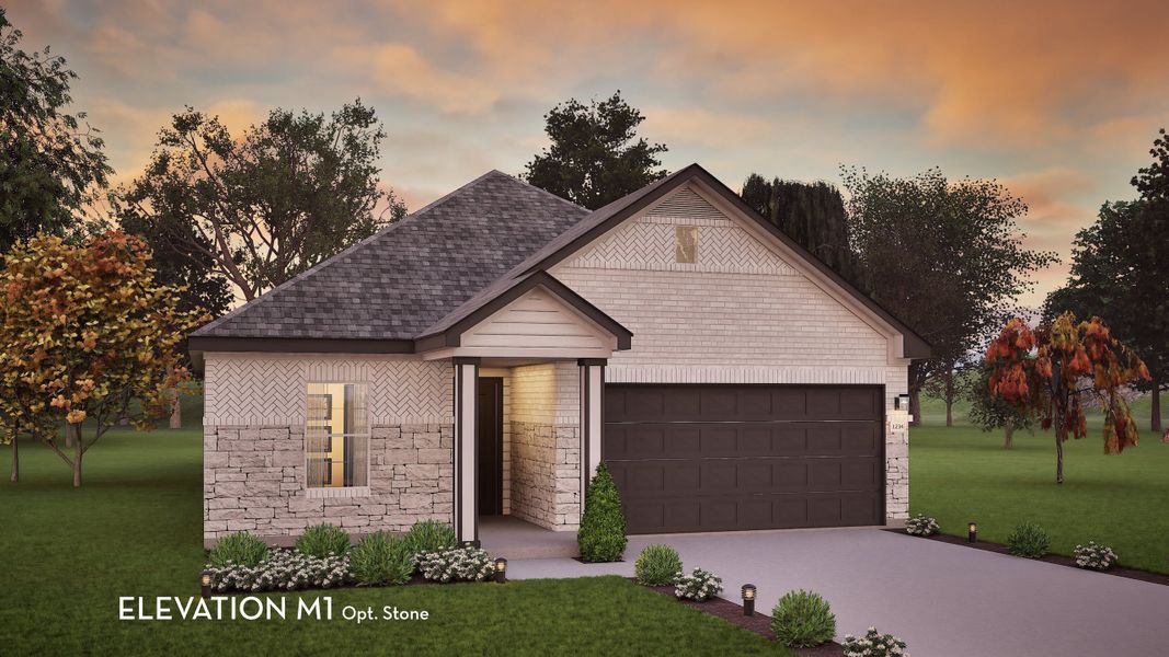 Representative exterior photo of a completed home built from the Sabine by CastleRock Communities in Saddlebrook Estates, Waxahachie, TX (Image 2). Representative exterior photo of a completed home built from the Sabine by CastleRock Communities in Saddlebrook Estates, Waxahachie, TX (Image 2).