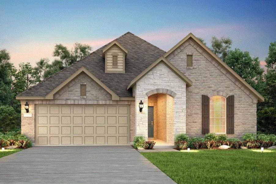 Pulte Homes, Arlington elevation E, rendering