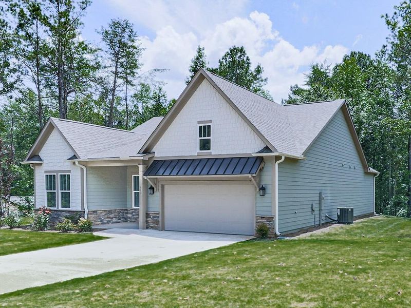 Front exterior of a new home in , Ellijay, GA, highlighting curb appeal (Image 18).