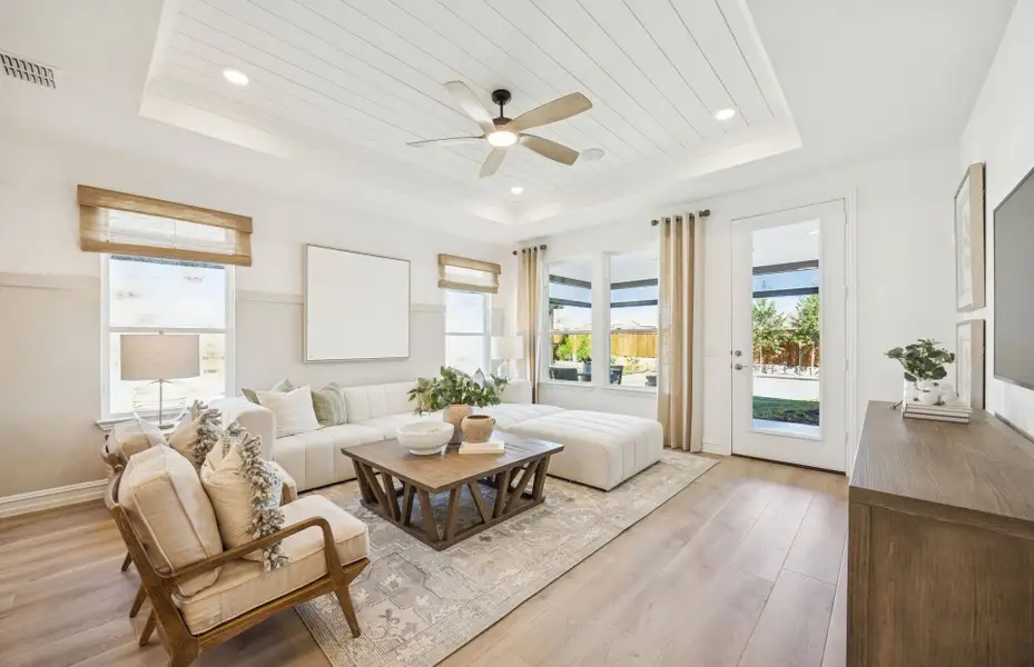 Furnished interior view inside a new home in Del Webb at Trinity Falls, McKinney (Image 10).