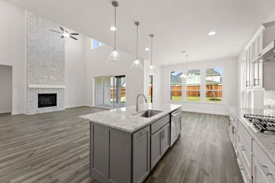 Furnished interior view inside a new home in Cambridge Crossing, Celina (Image 15). Furnished interior view inside a new home in Cambridge Crossing, Celina (Image 15).