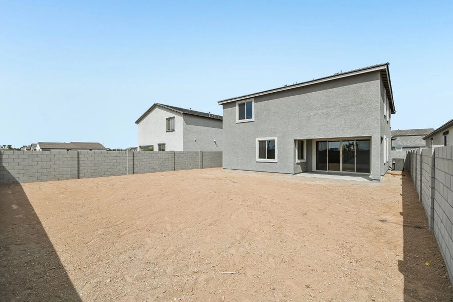 Back exterior elevation