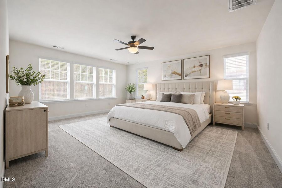 Modern luxury primary bedroom design