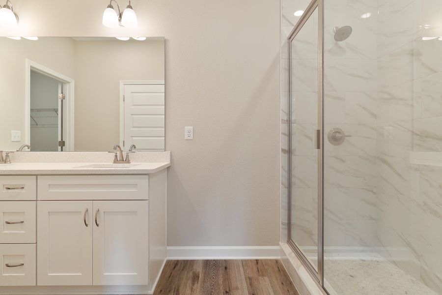 Furnished interior in a model home at Homewood Estates in Crestview (Image 15).