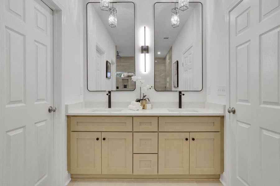 Furnished interior view inside a new home in , Buford (Image 38).