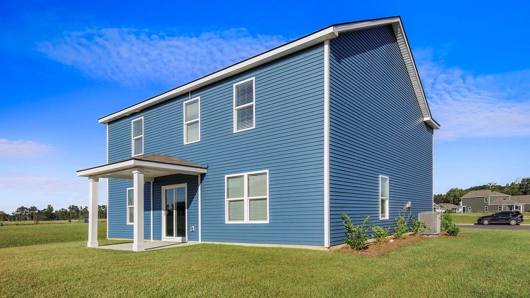 Exterior details and patio area of a home in Ridgefield, Conway (Image 3). Exterior details and patio area of a home in Ridgefield, Conway (Image 3).