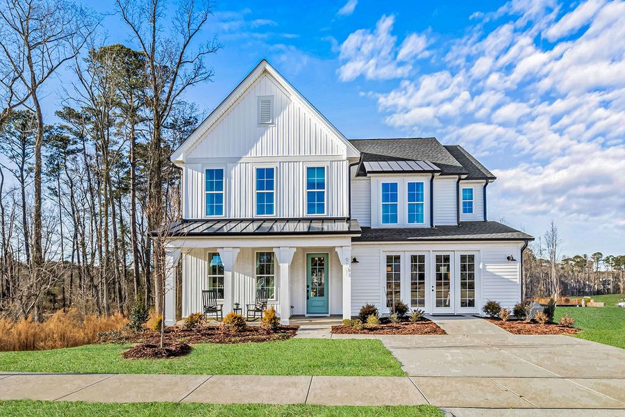 Representative exterior photo of a completed home built from the The Hampton by RobuckHomes in Stonewall, Hillsborough, NC (Image 51).