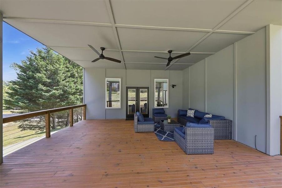 Exterior details and patio area of a home in , Atlanta (Image 3).
