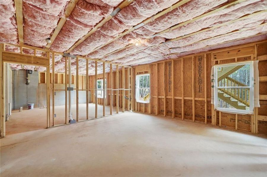 In-progress construction of a new home in , Dawsonville, GA (Image 61).