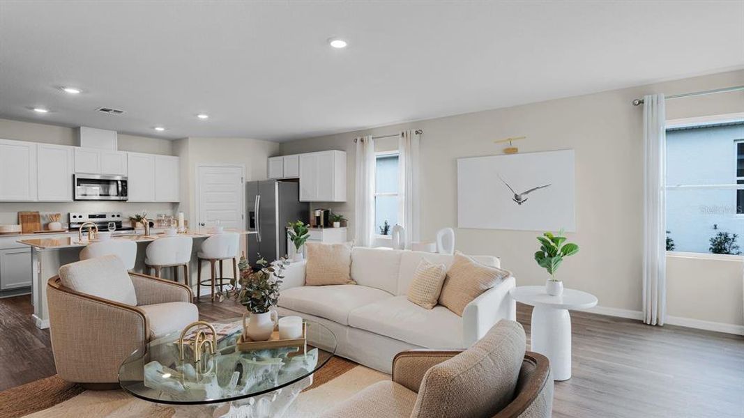 Furnished interior view inside a new home in Hamilton Bluff, Haines City (Image 29).