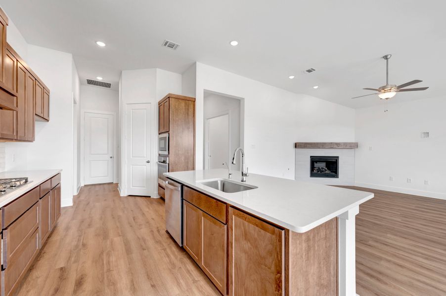 Furnished interior view inside a new home in The Meadows, Denton (Image 6).