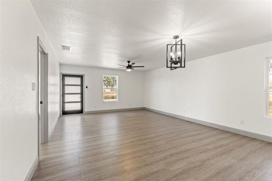 Living room and Dining area