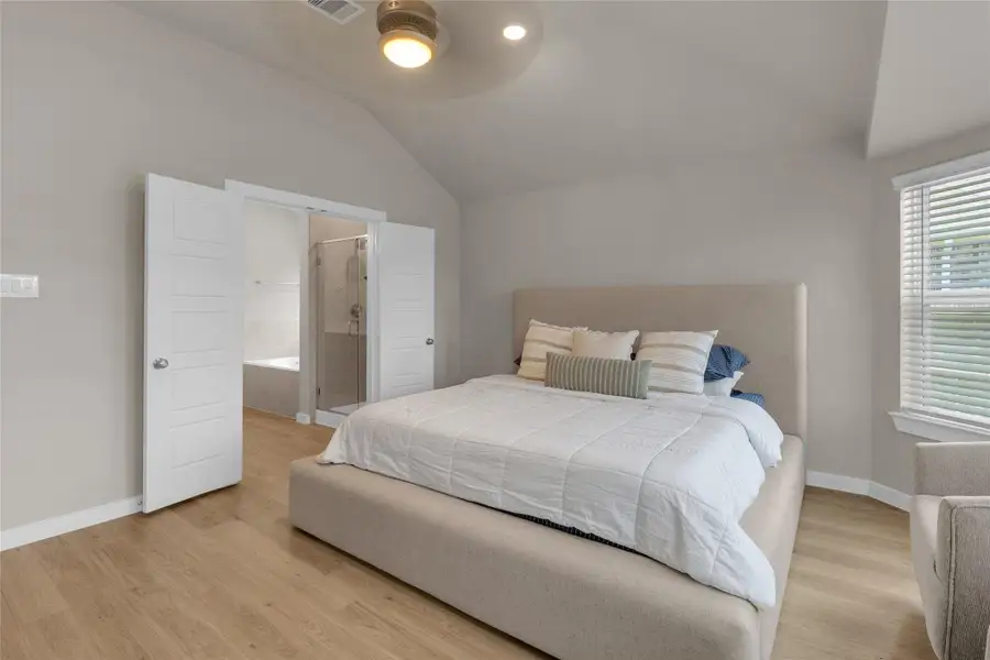 Furnished interior view inside a new home in Mustang Crossing, Alvin (Image 32).