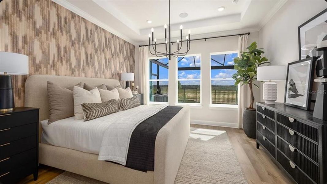 Furnished interior view inside a new home in Esplanade at McKinnon Groves, Winter Garden (Image 7).