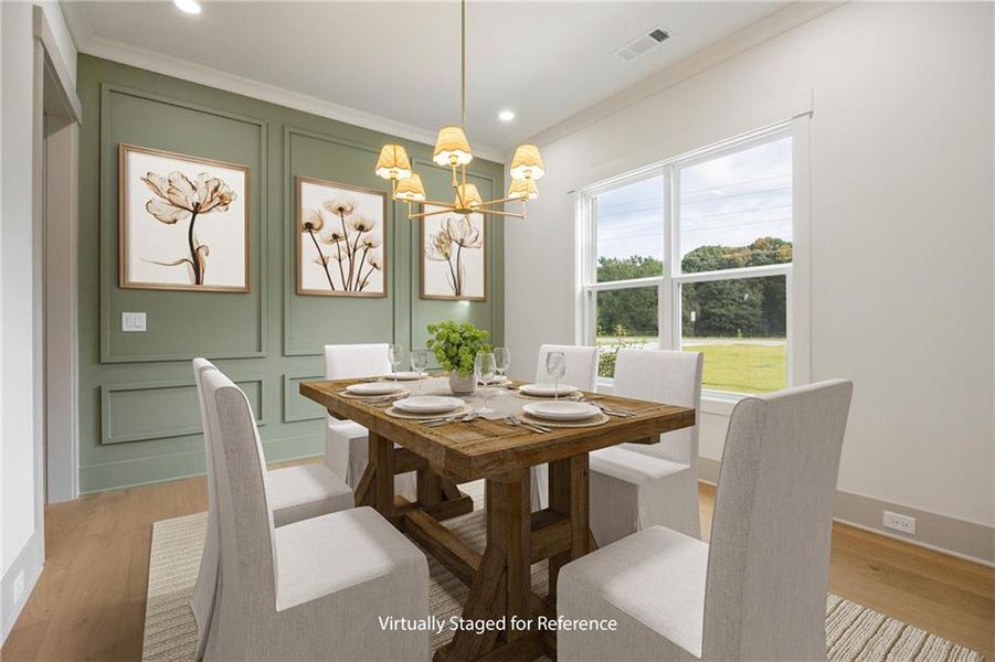 Furnished interior view inside a new home in , Winder (Image 8).