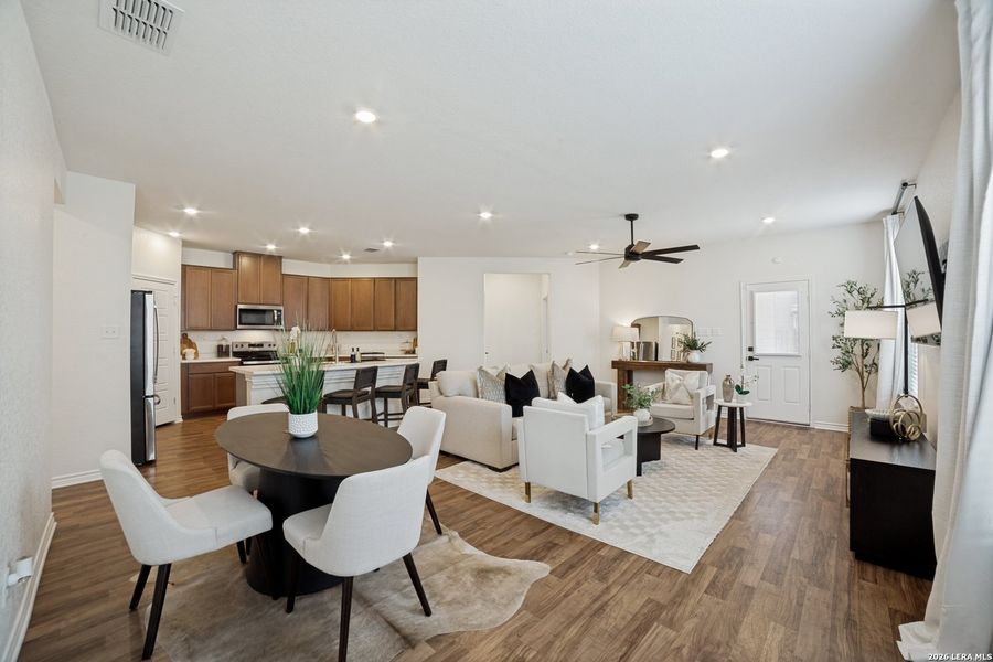 Furnished interior view inside a new home in , San Antonio (Image 9). Furnished interior view inside a new home in , San Antonio (Image 9).