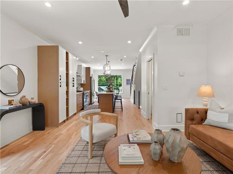 Furnished interior view inside a new home in , Atlanta (Image 28). Furnished interior view inside a new home in , Atlanta (Image 28).