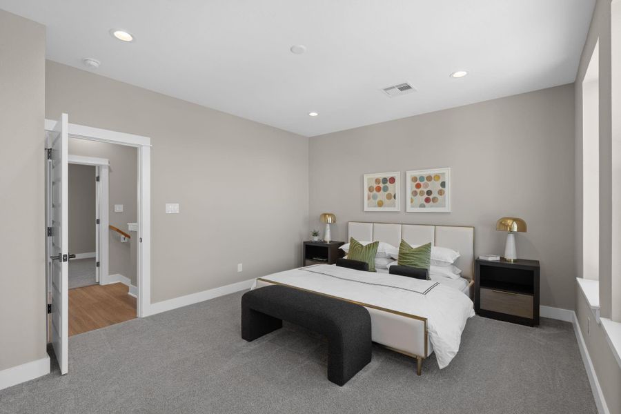 Furnished interior view inside a new home in , Houston (Image 29).