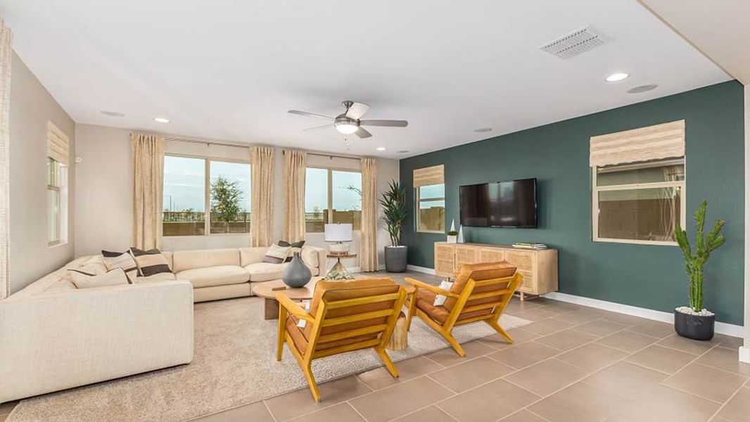 Representative furnished interior of a home built from the Redwood by Taylor Morrison in Paradisi Encore Collection, Surprise (Image 6).