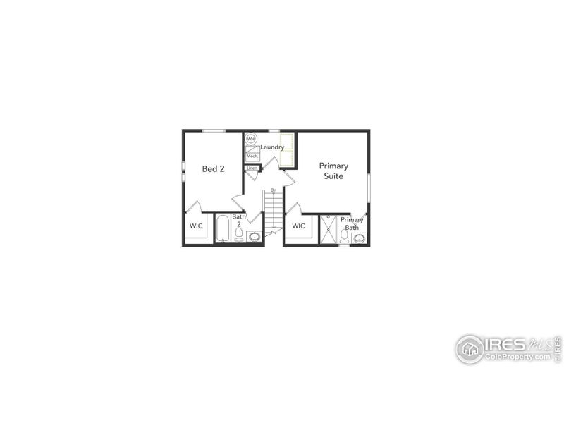 2D floor plan layout of this home in , Johnstown, CO (Image 3).