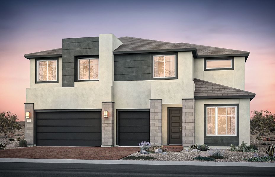 Representative exterior photo of a completed home built from the Novara by Pulte Homes in Upper Canyon, Phoenix, AZ (Image 5). Representative exterior photo of a completed home built from the Novara by Pulte Homes in Upper Canyon, Phoenix, AZ (Image 5).