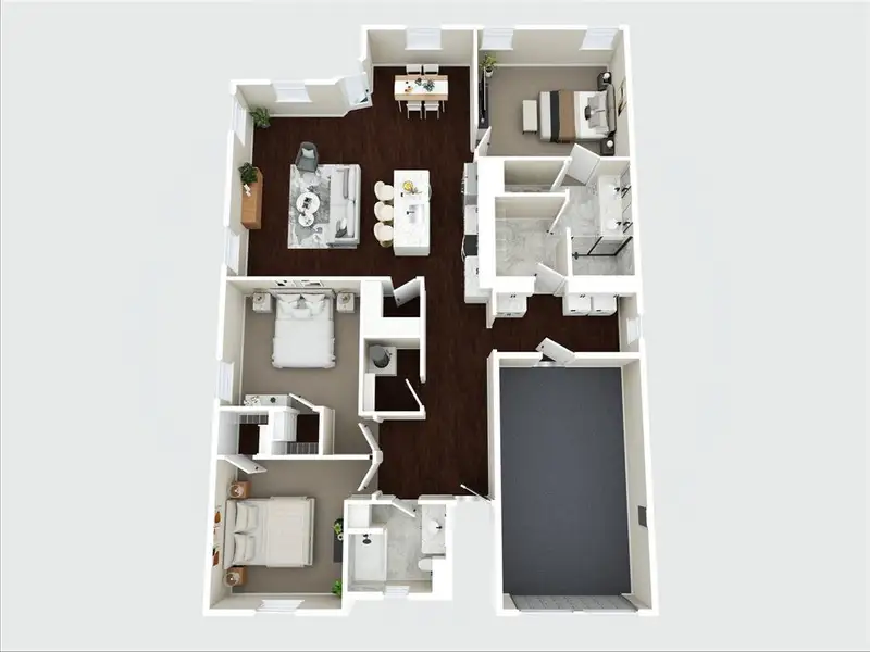 2D floor plan layout of this home in , Granbury, TX (Image 6). 2D floor plan layout of this home in , Granbury, TX (Image 6).