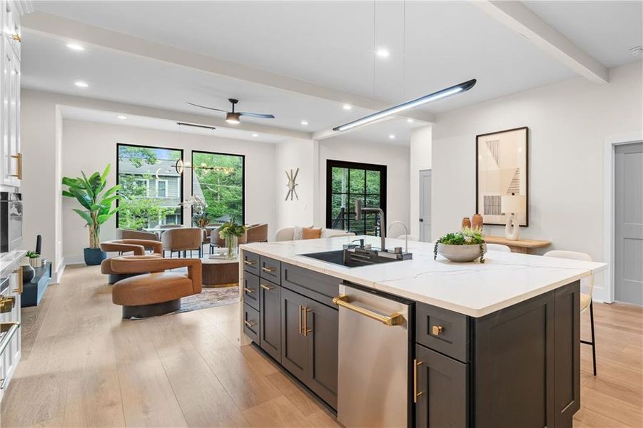 Furnished interior view inside a new home in , Atlanta (Image 19).