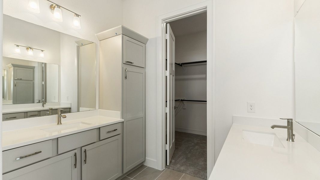 Representative furnished interior of a home built from the Valencia by Brightland Homes in Bridgeland Central, Cypress (Image 15).