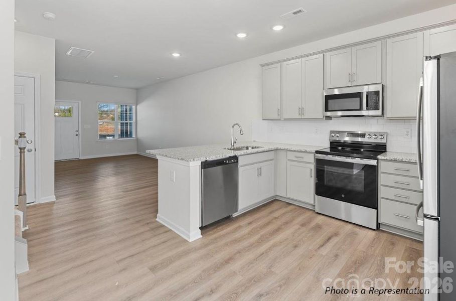 Furnished interior view inside a new home in Sierra Ridge, Gastonia (Image 7). Furnished interior view inside a new home in Sierra Ridge, Gastonia (Image 7).