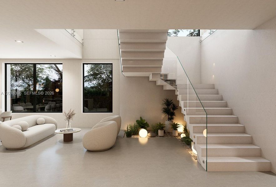 Modern minimalist Stairs Modern minimalist Stairs