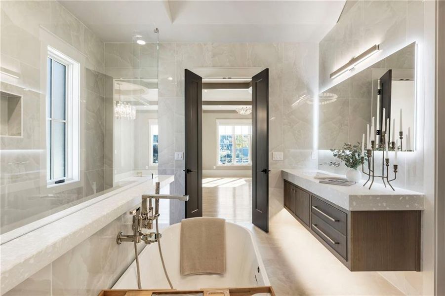 Furnished interior view inside a new home in , Alpharetta (Image 57).