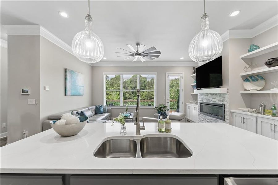 Furnished interior view inside a new home in , Decatur (Image 48).