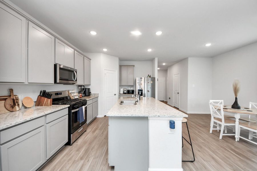 Furnished interior view inside a new home in The Villages at Westpointe, Dayton (Image 6). Furnished interior view inside a new home in The Villages at Westpointe, Dayton (Image 6).