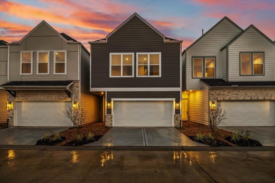 Front exterior of a new home in , Houston, TX, highlighting curb appeal (Image 1).