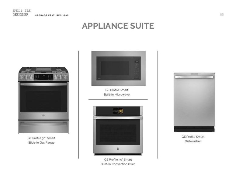 Farmhouse Look Palette 6: Appliance Selection Sheet (*Artist rendering used for illustration purposes only.)