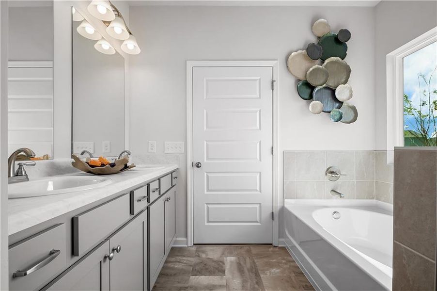 Furnished interior view inside a new home in Capstone Estates, Apison (Image 24).