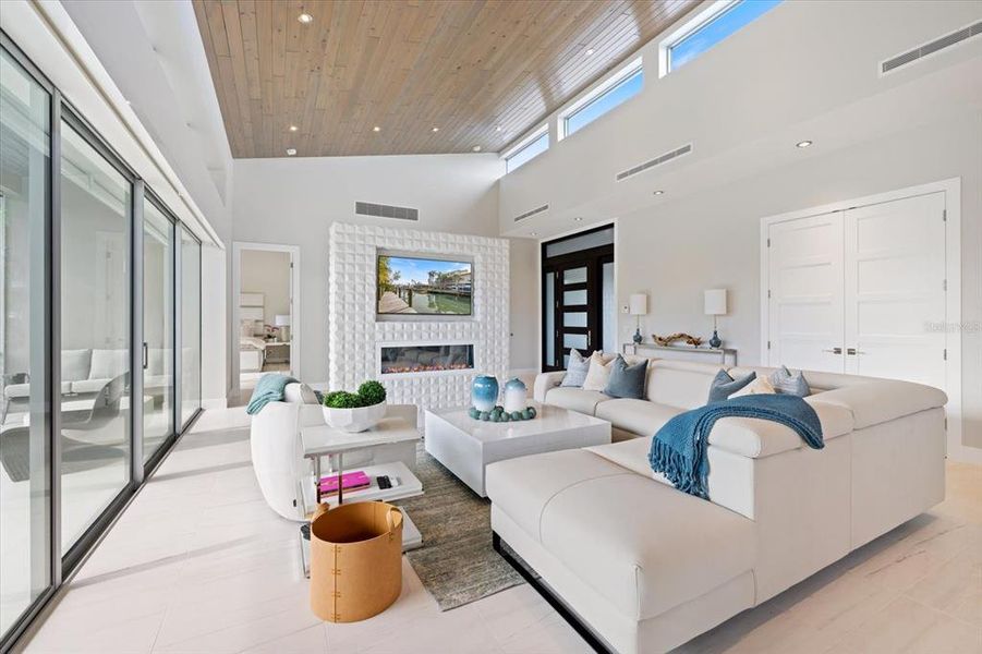 Furnished interior view inside a new home in , Longboat Key (Image 61).