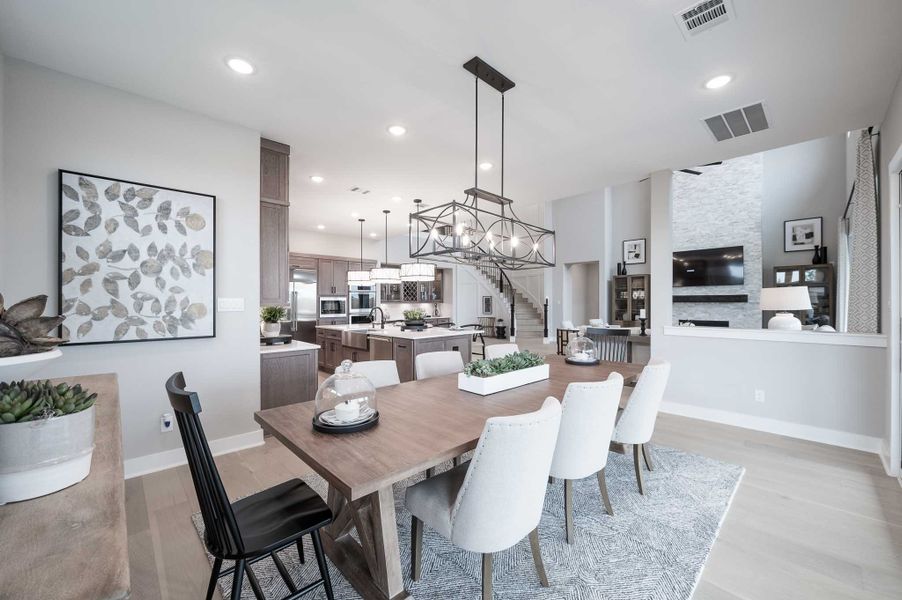 Representative furnished interior of a home built from the Milan by Tri Pointe Homes in Dunham Pointe, Cypress (Image 37).
