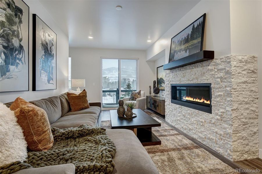 Model Home-not actual unit- living room