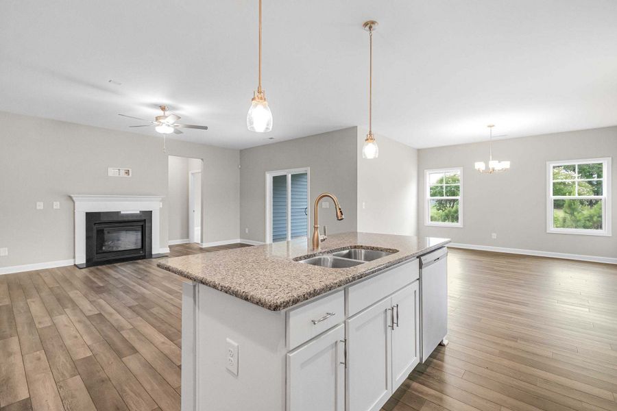 Representative furnished interior of a home built from the Dogwood by Caviness & Cates Communities in Maggie Way, Wendell (Image 108).